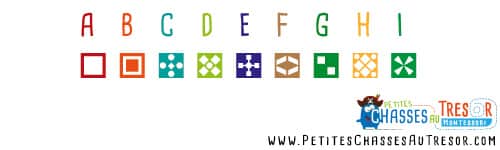 Chasse au trésor coder alphabet