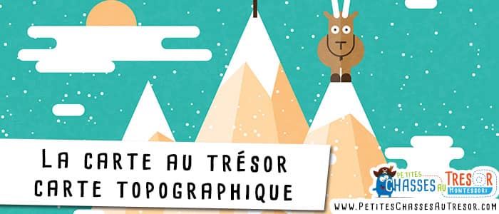 Carte au trésor montagne aventure