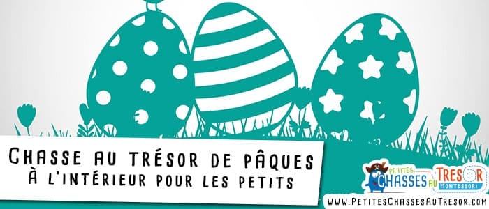 Chasse au trésor de pâques en intérieur à partir de 3 ans