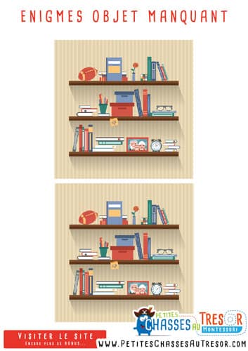 Enigme chasse au trésor 5 ans