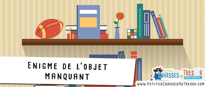 Enigme pour enfant de 5 ans avec des objets