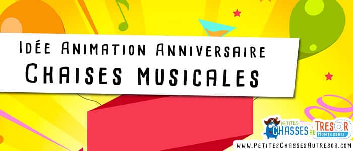 Jeux pour anniversaire d'enfant avec les chaises musicale