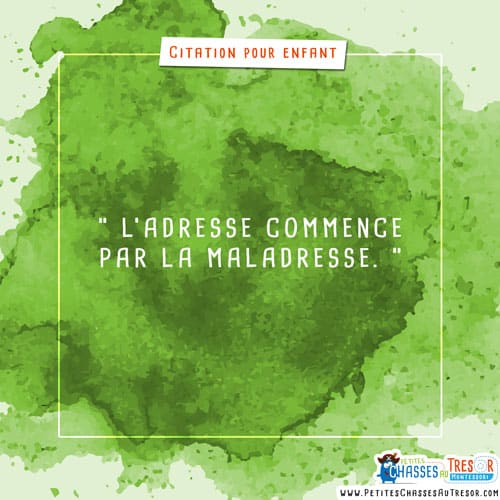 Citation facile pour enfants