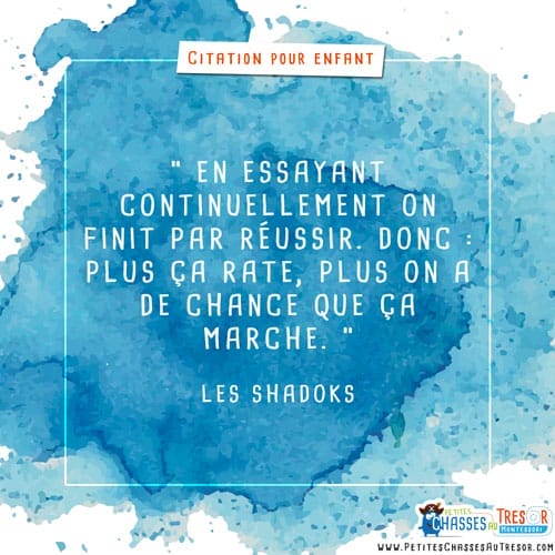 citation sur l'échec des enfants