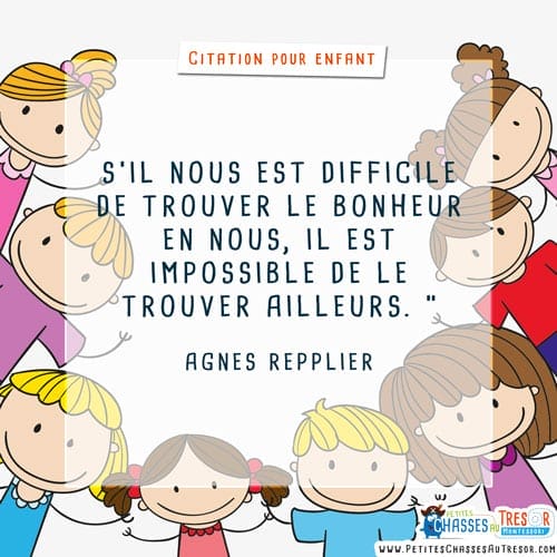 Citation pour enfant heureux