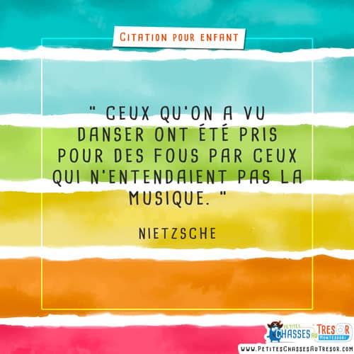 citation de laché prise pour enfant
