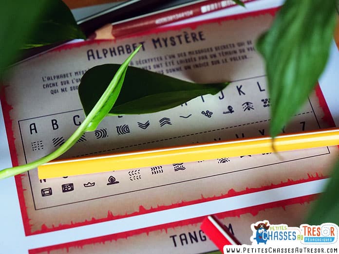 Alphabet codé pour enfant