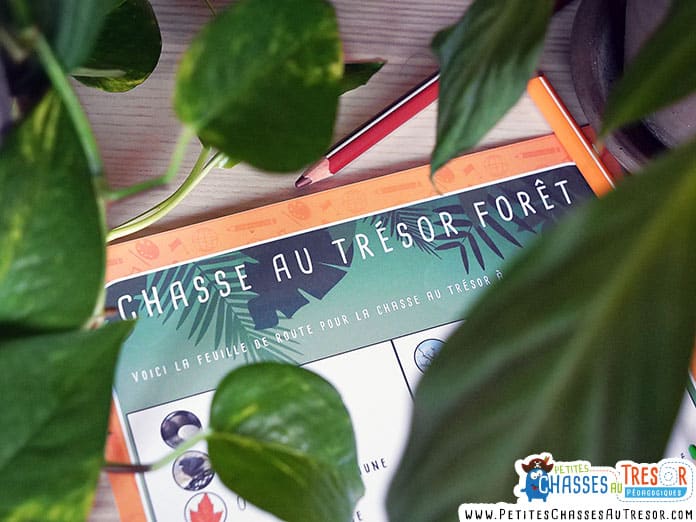 kit chasse au trésor dans la forêt à imprimer