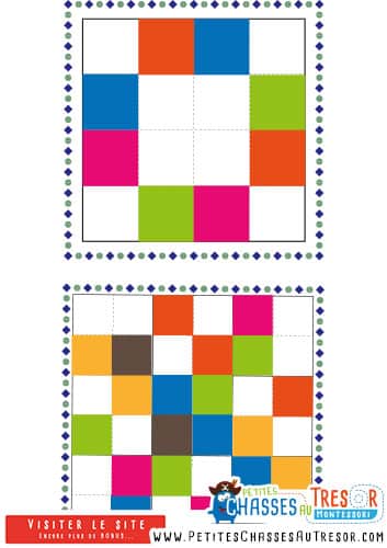 Sudoku avec des couleurs pour enfant