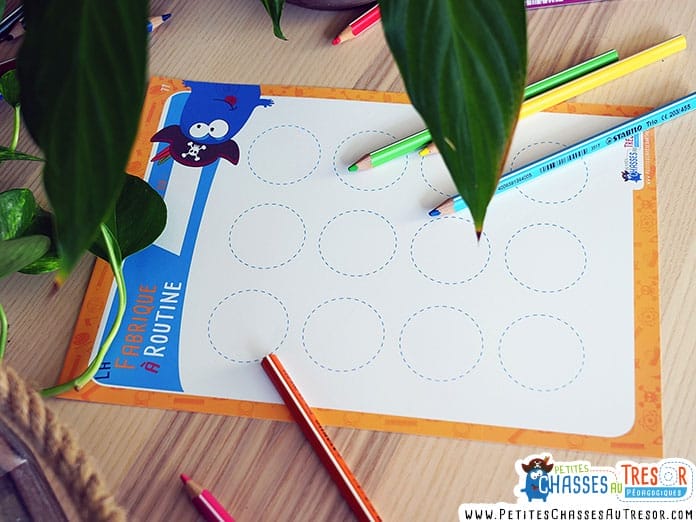 Exemple de support pour faire un routine pour enfants