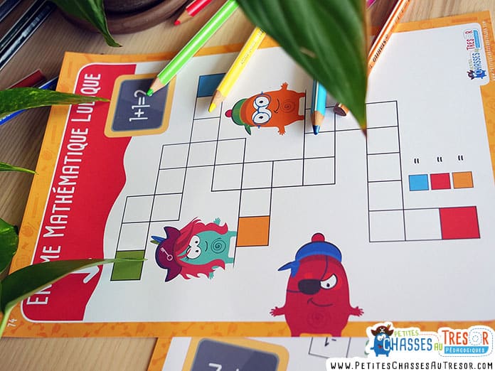 Pdf à imprimer pour un jeu de maths éducatif