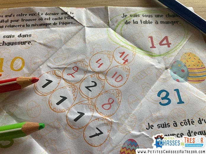 Troisième énigme pour l'escape game de pâques