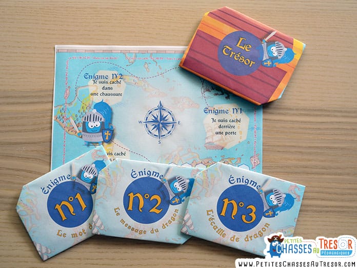 Une chasse au trésor à imprimer pour les enfants de 6 ans