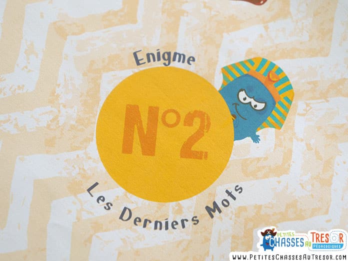 Enigme d'un escape game pour enfants