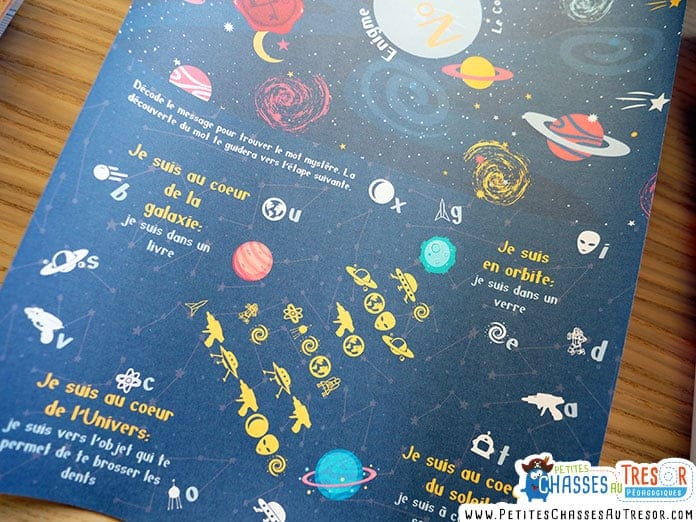 message codé pour escape game enfant