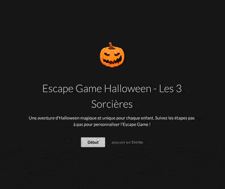Personaliser un escape game d'halloween