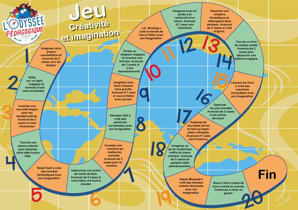 jeu de plateau créativité et imagination
