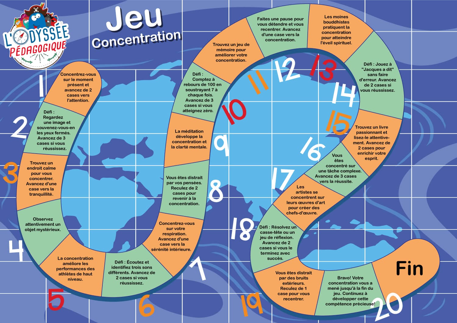 jeu de plateau concentration
